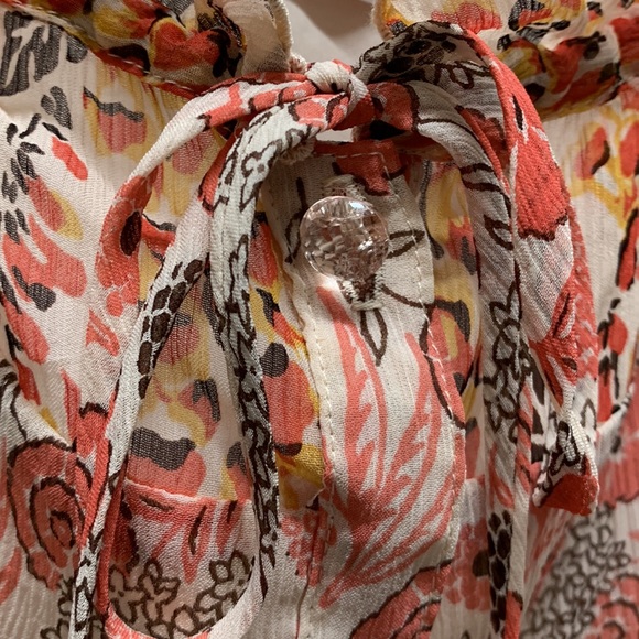 Anna Sui Foxglove Mixed Print Dress - Picture 5 of 8